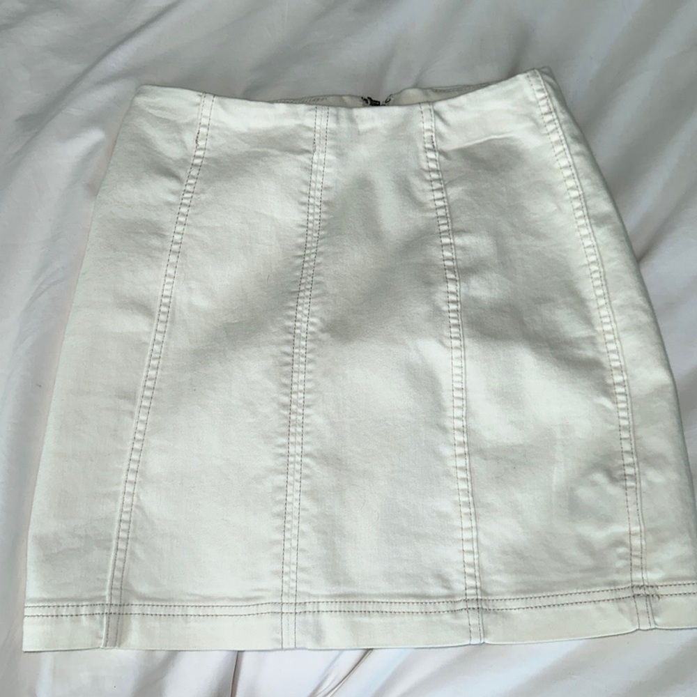 White free people skirt.
